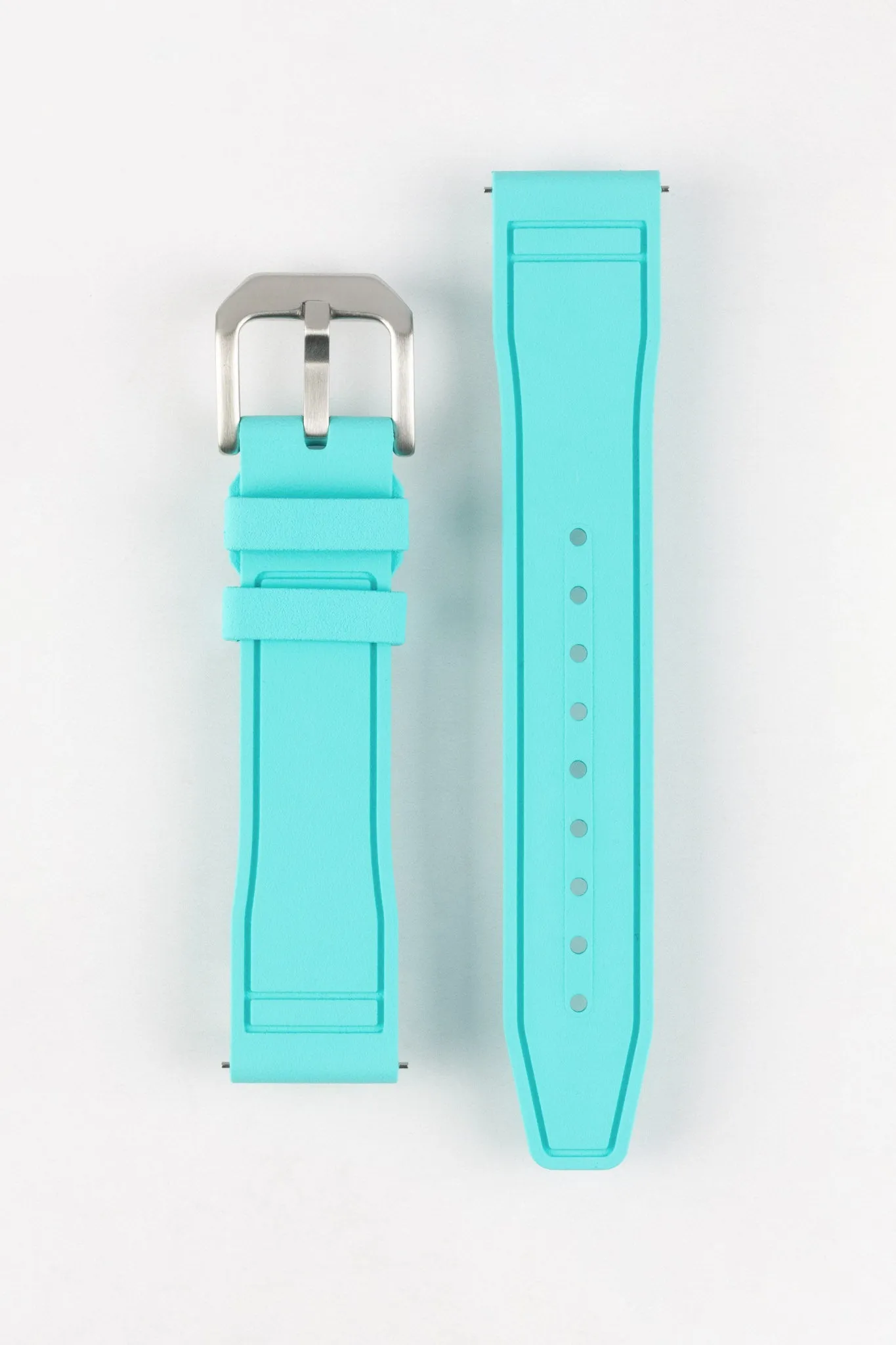 CRAFTER BLUE UX07 Turquoise FKM Rubber Watch Strap