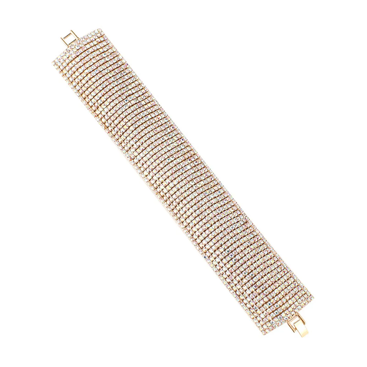 Cubic Zirconia & 18K Gold-Plated Layer Bracelet