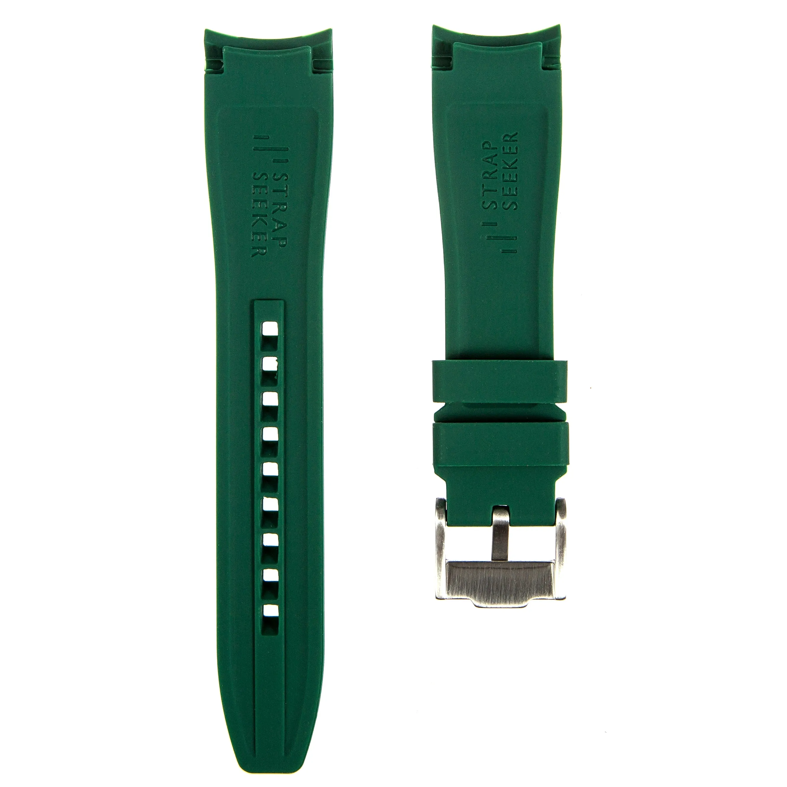 Curved End Rubber Strap for IWC Pilot / Big Pilot  – Brown(2418)
