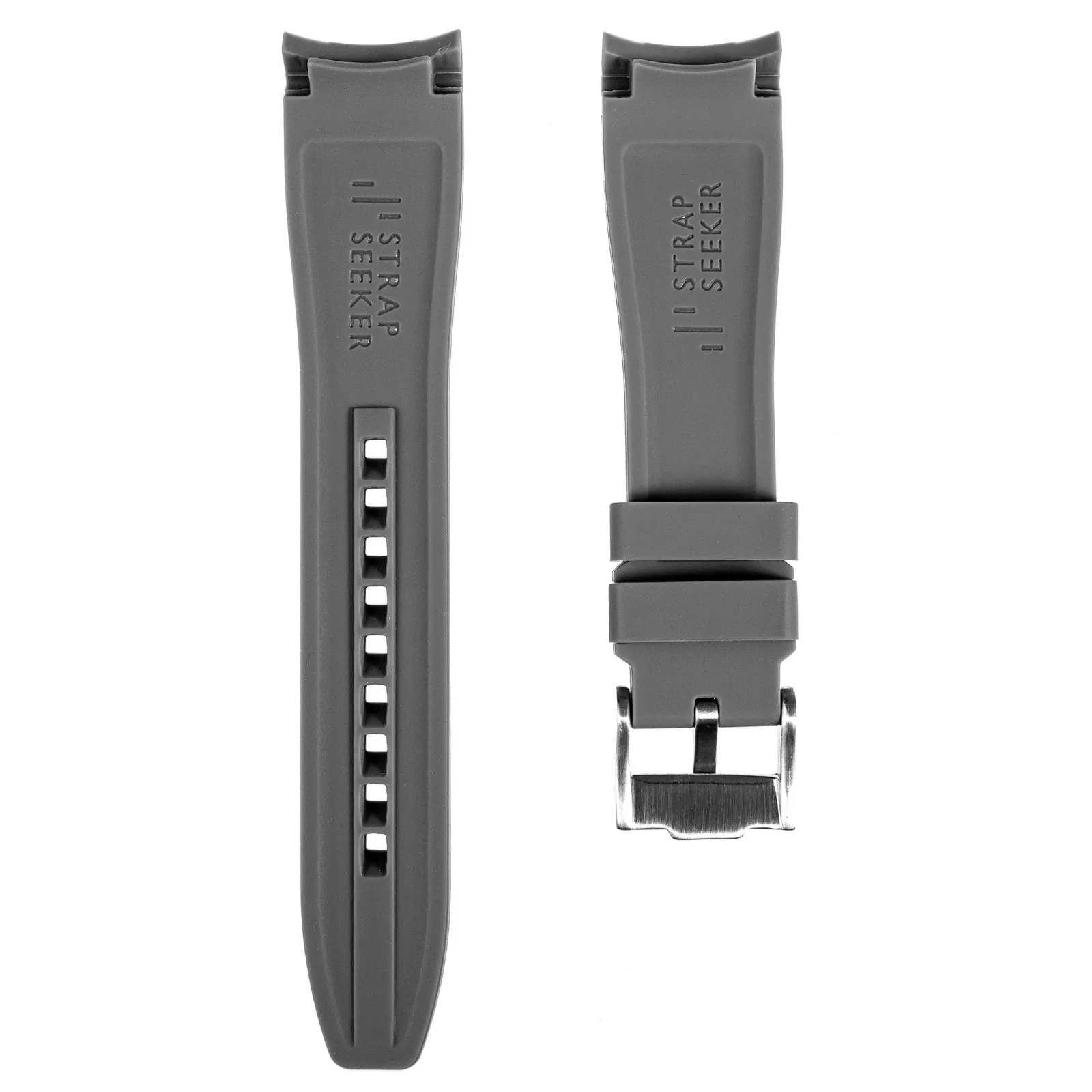 Curved End Rubber Strap for IWC Pilot / Big Pilot  – Brown(2418)