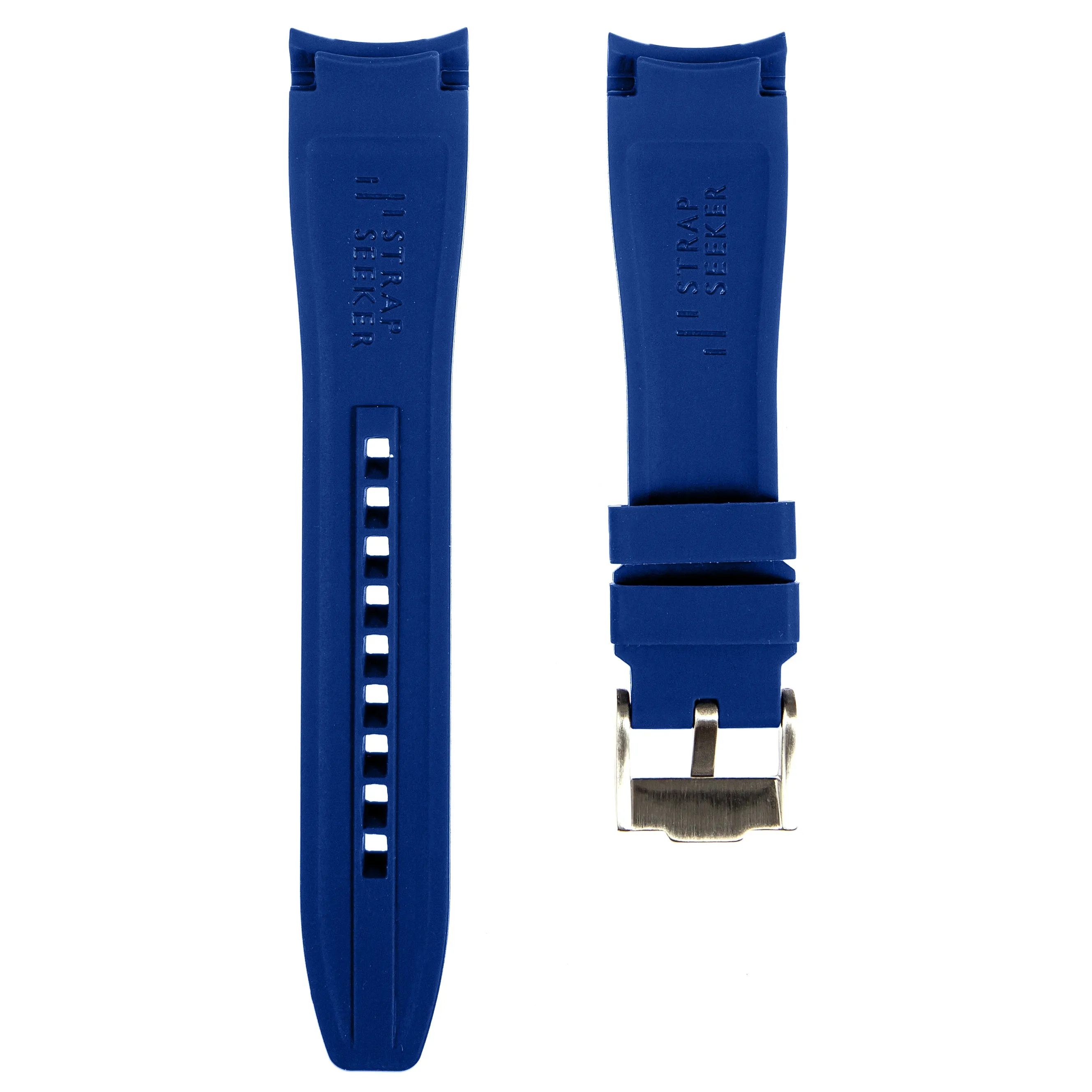 Curved End Rubber Strap for IWC Pilot / Big Pilot  – Brown(2418)