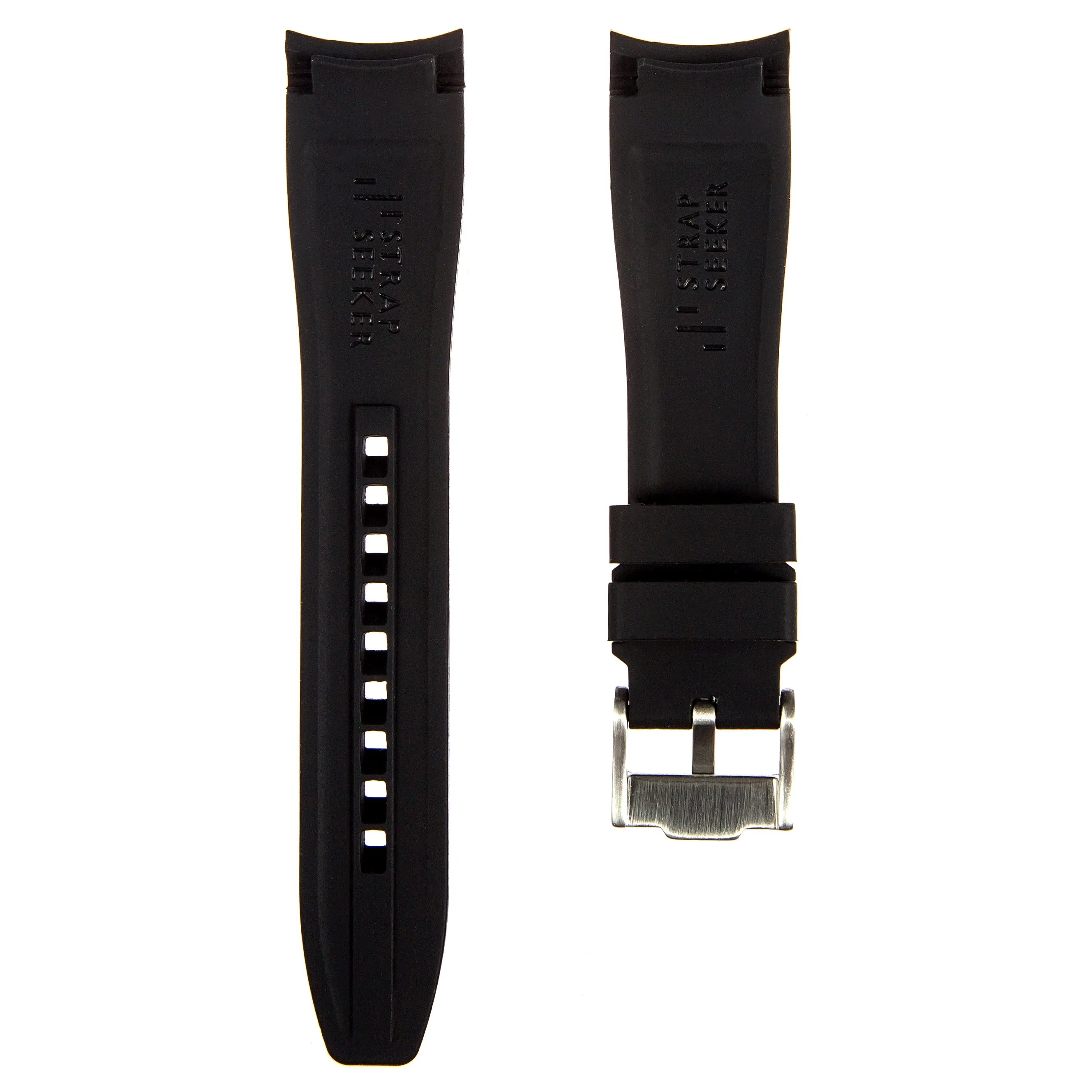 Curved End Rubber Strap for IWC Pilot / Big Pilot  – Dark Green (2418)