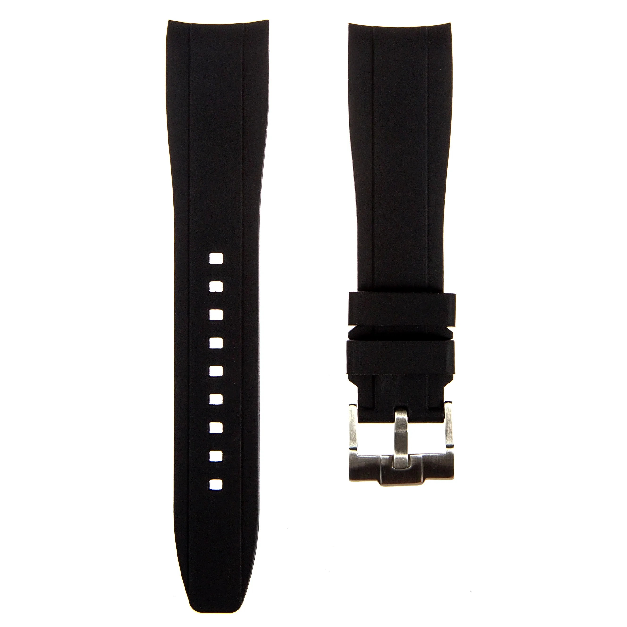 Curved End Rubber Strap for IWC Portugieser – Red (2418)