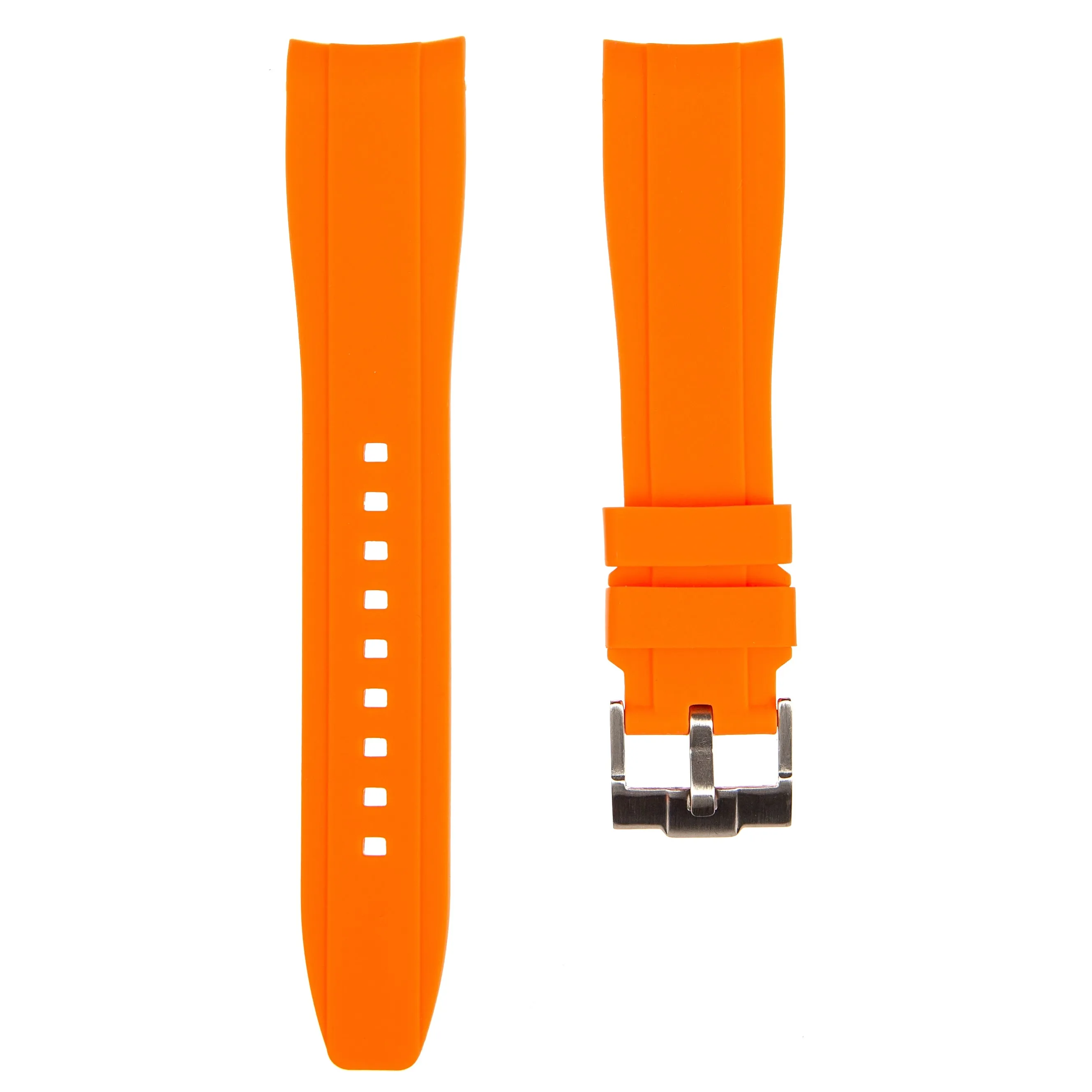 Curved End Rubber Strap for IWC Portugieser – Red (2418)