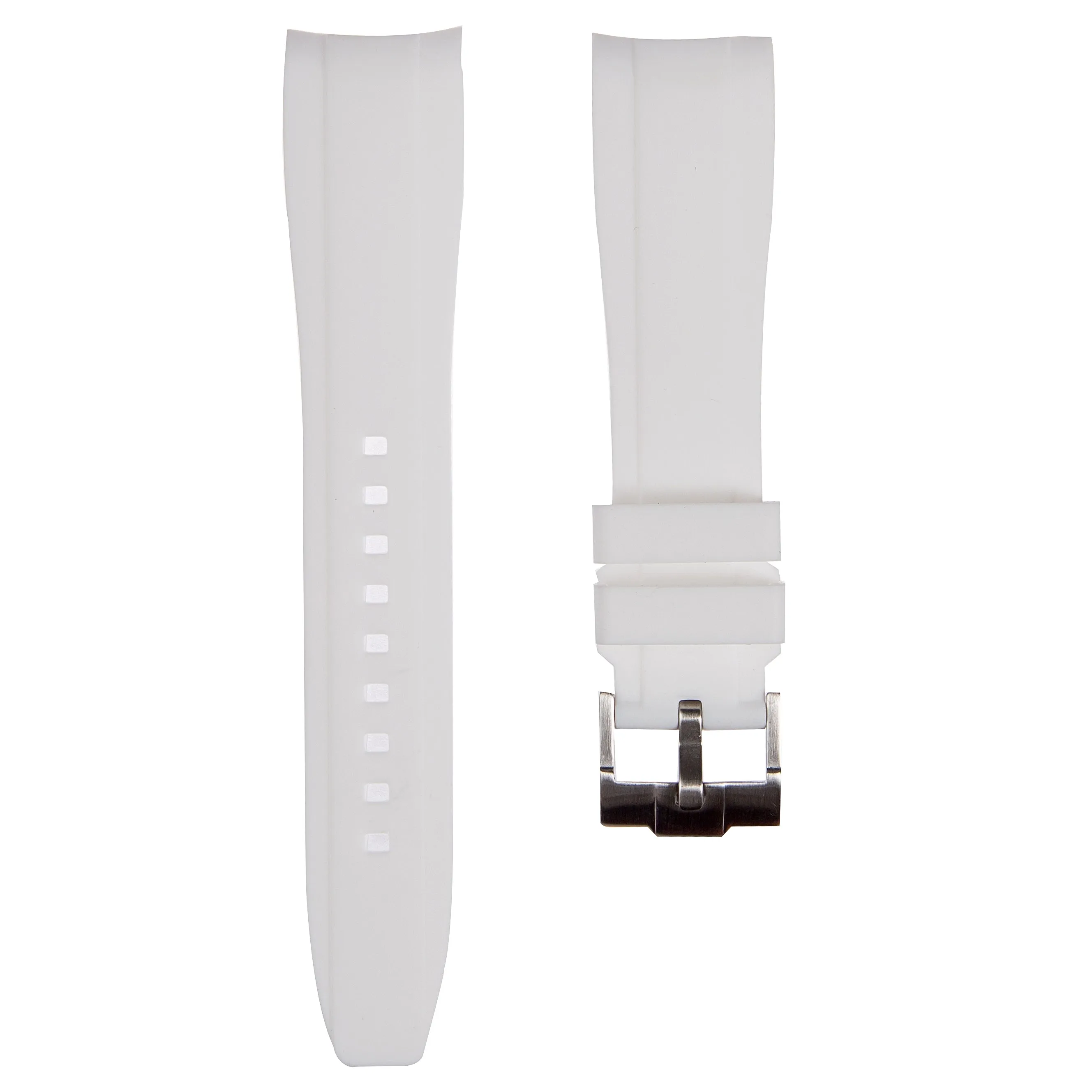 Curved End Rubber Strap for IWC Portugieser – Red (2418)