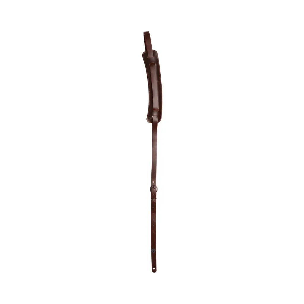 D'Addario John Lennon Signature Strap - Brown Leather w/Pad