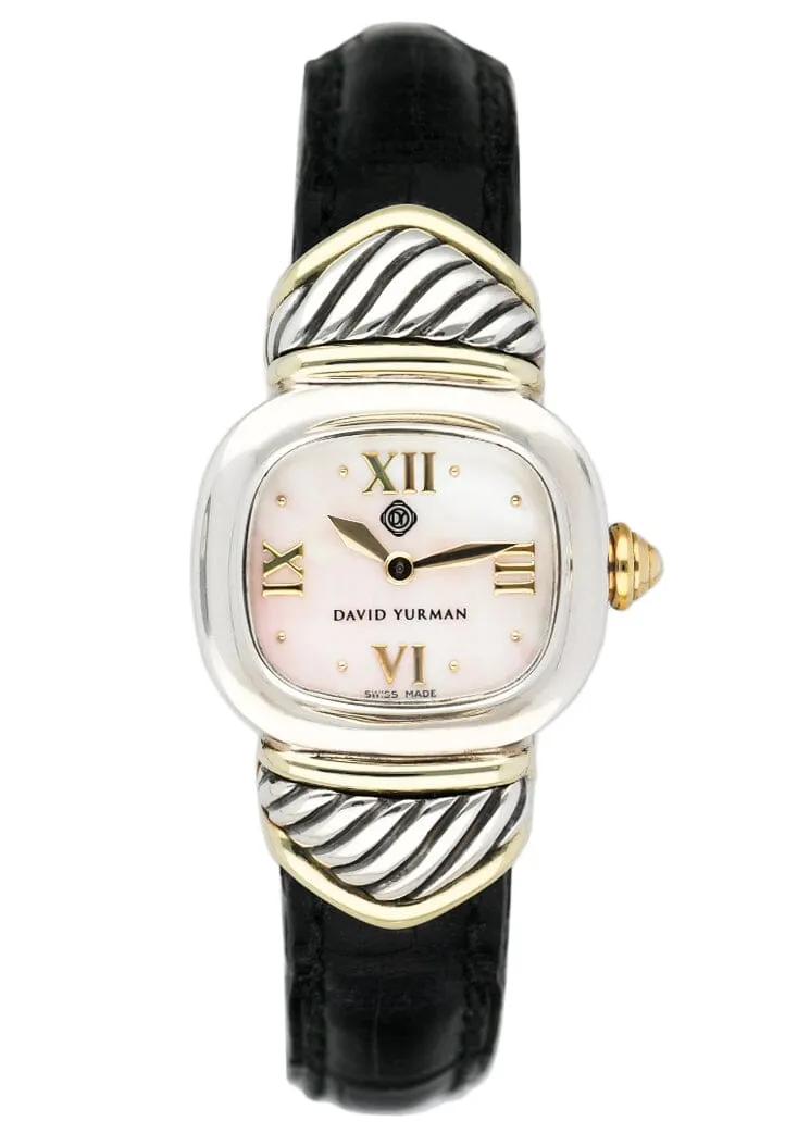 David Yurman MOP 14K Gold Sterling Silver Ladies Watch