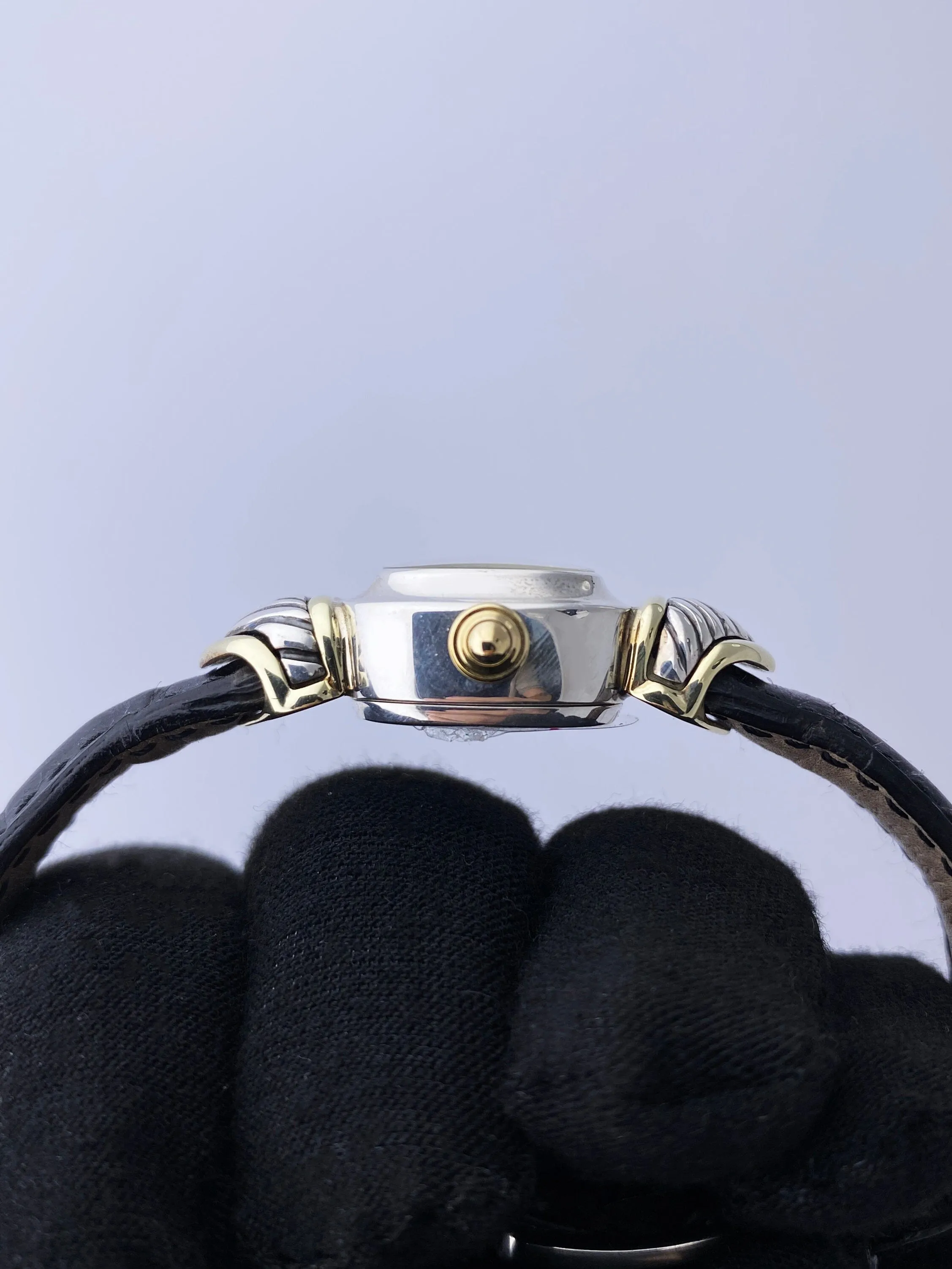 David Yurman MOP 14K Gold Sterling Silver Ladies Watch