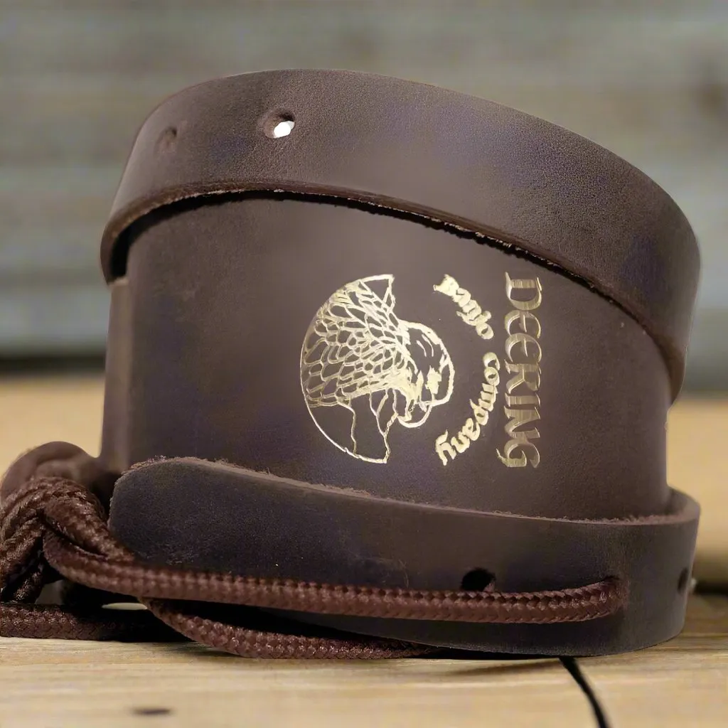 Deering Distressed Leather Cradle Banjo Strap