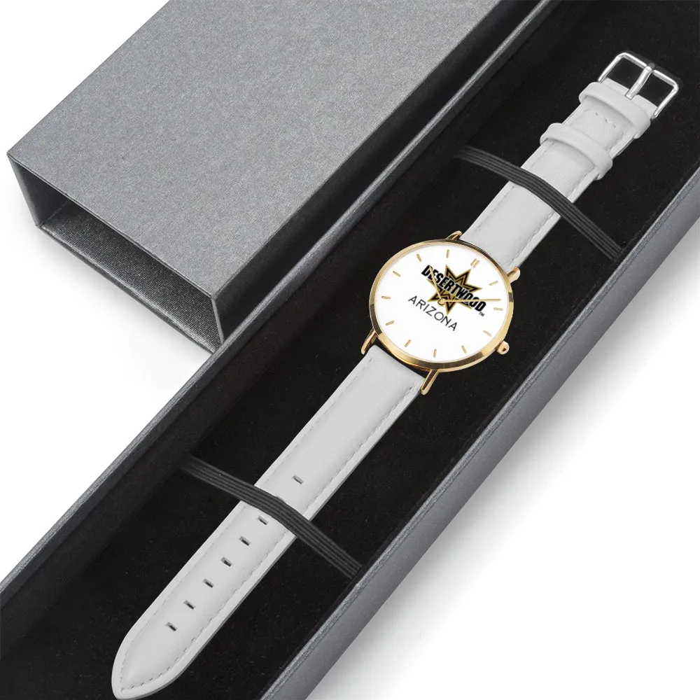 DESERTWOOD STAR watch with leather band