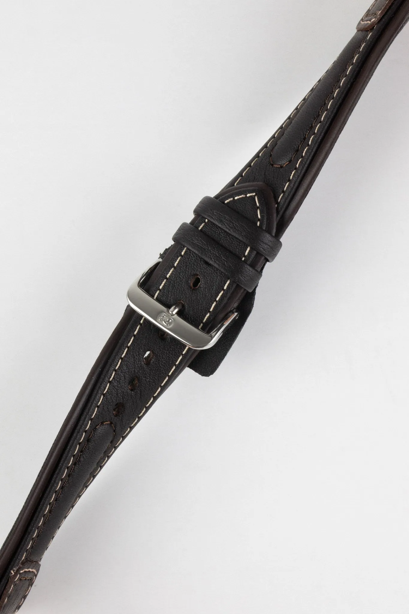 Di-Modell CHRONISSIMO Waterproof Leather Watch Strap in BROWN
