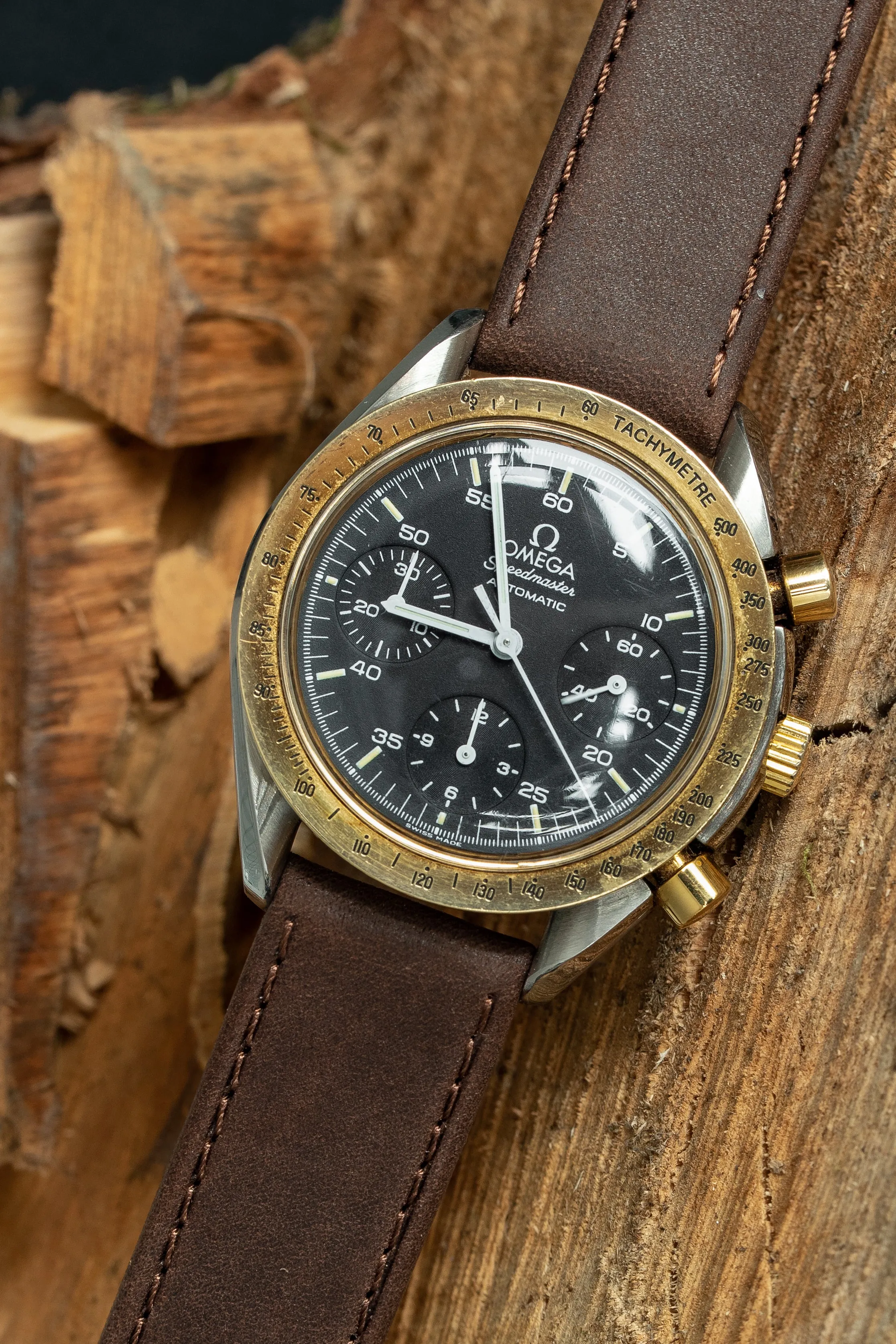 Di-Modell NATURAL Anti-Allergic Leather Watch Strap in BROWN