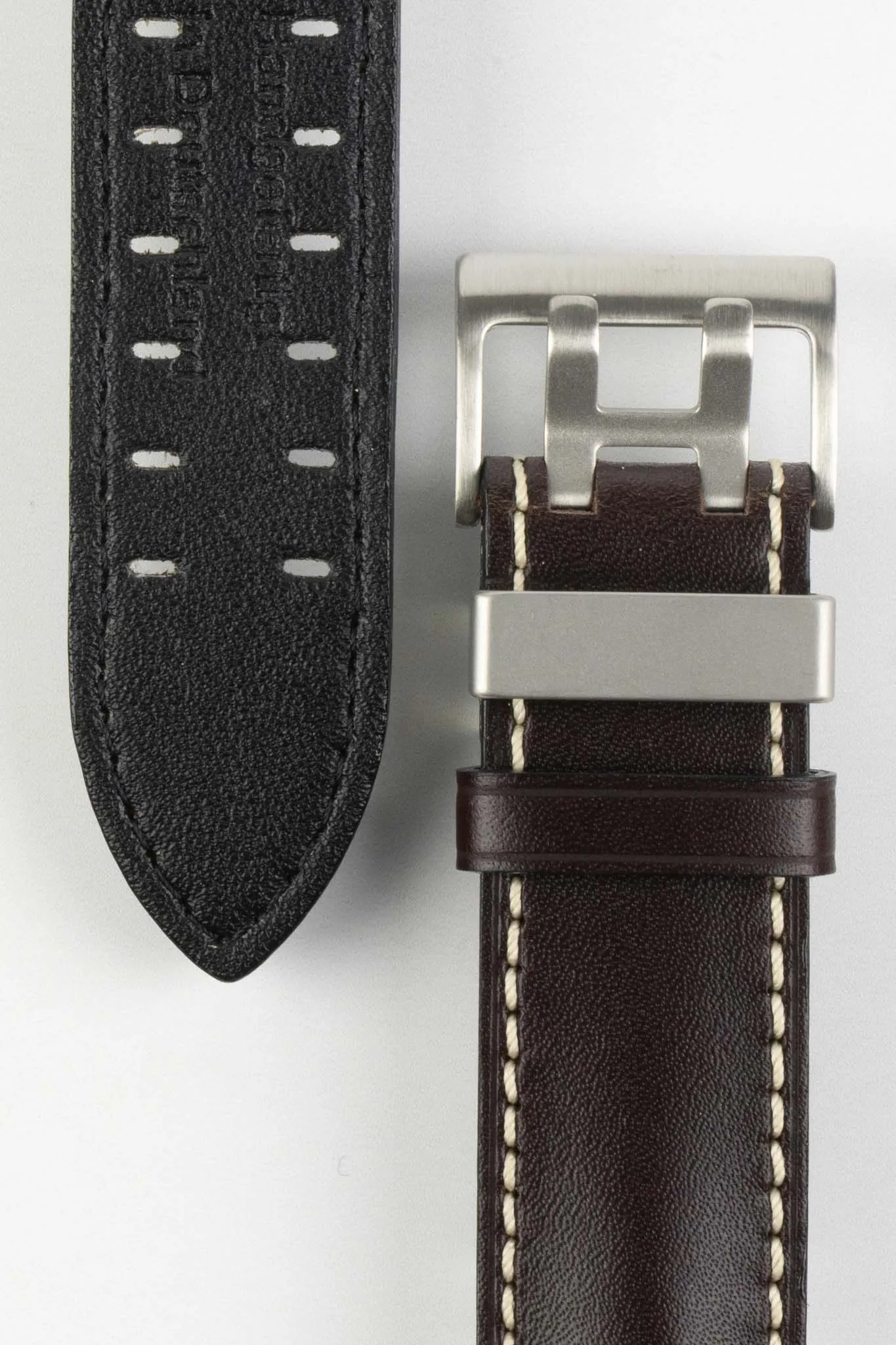 Di-Modell OFFROAD Calfskin Leather Watch Strap in BROWN