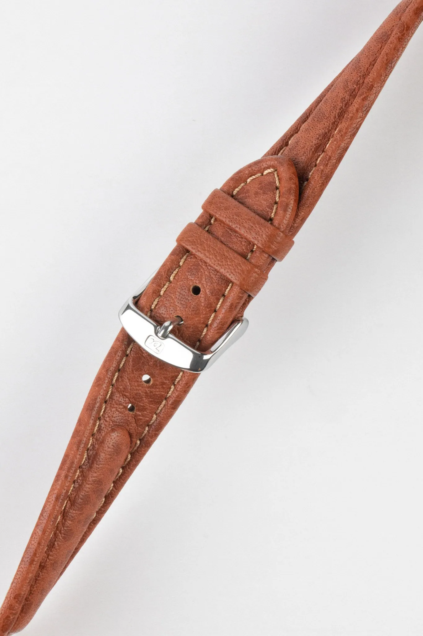 Di-Modell POLO SHERPA Waterproof Padded Leather Watch Strap in GOLD BROWN
