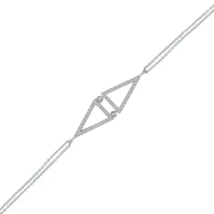 Diamond Accent Fashion Bracelet in 10K White Gold