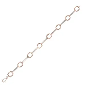 Diamond Fashion Bracelet in 10K Rose Gold