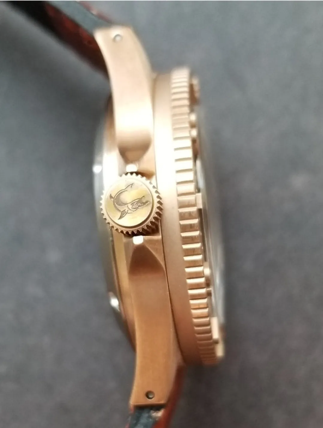 DIFICIANO Barracuda Brushed Brown Bronze 300m Dive Watch 36mm