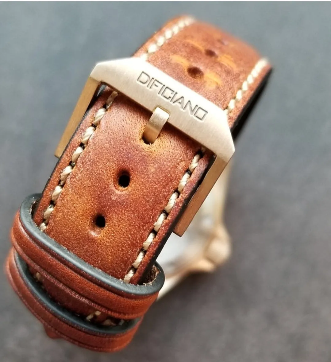 DIFICIANO Barracuda Brushed Brown Bronze 300m Dive Watch 36mm