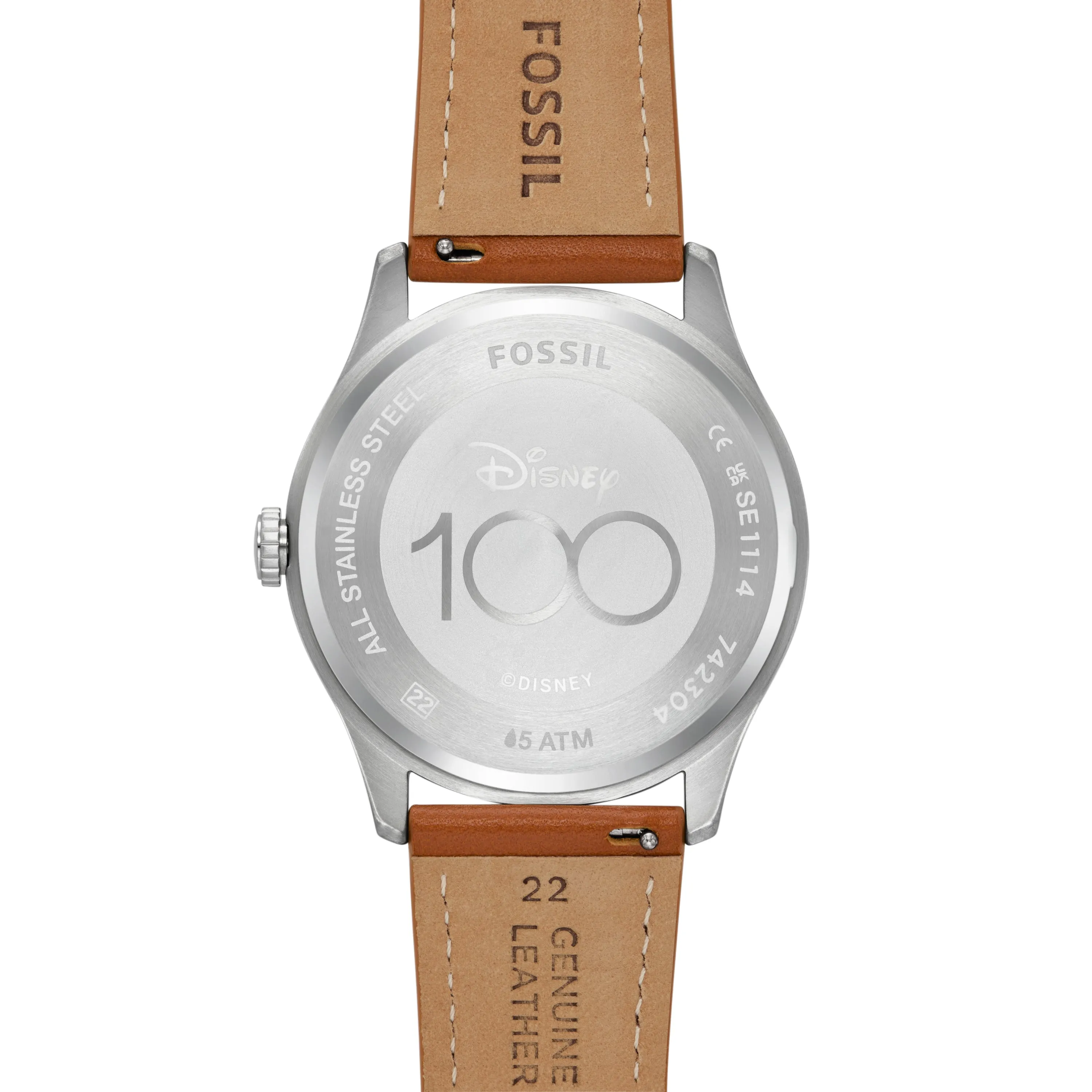Disney x Fossil Special Edition Three-Hand Medium Brown Leather Watch