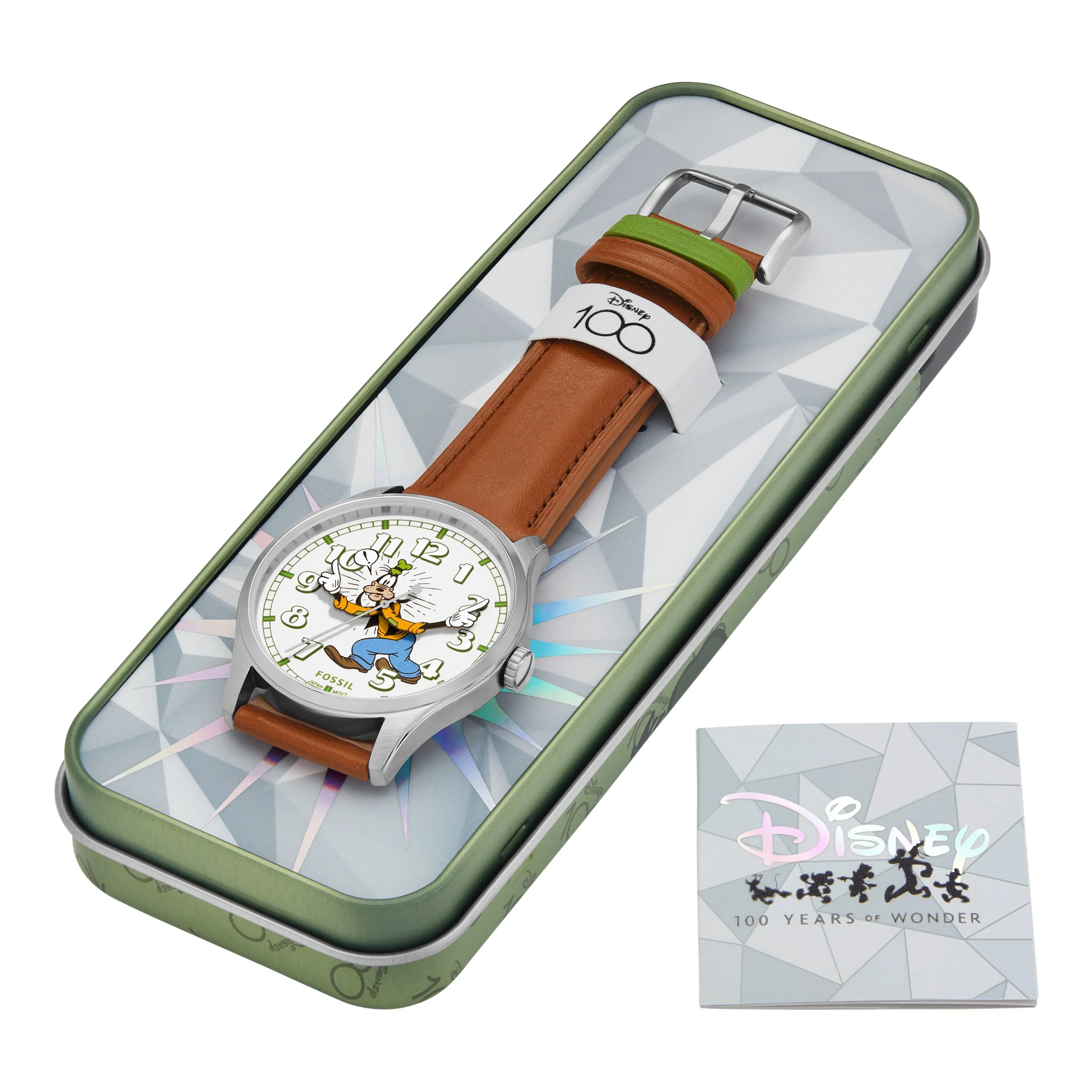 Disney x Fossil Special Edition Three-Hand Medium Brown Leather Watch