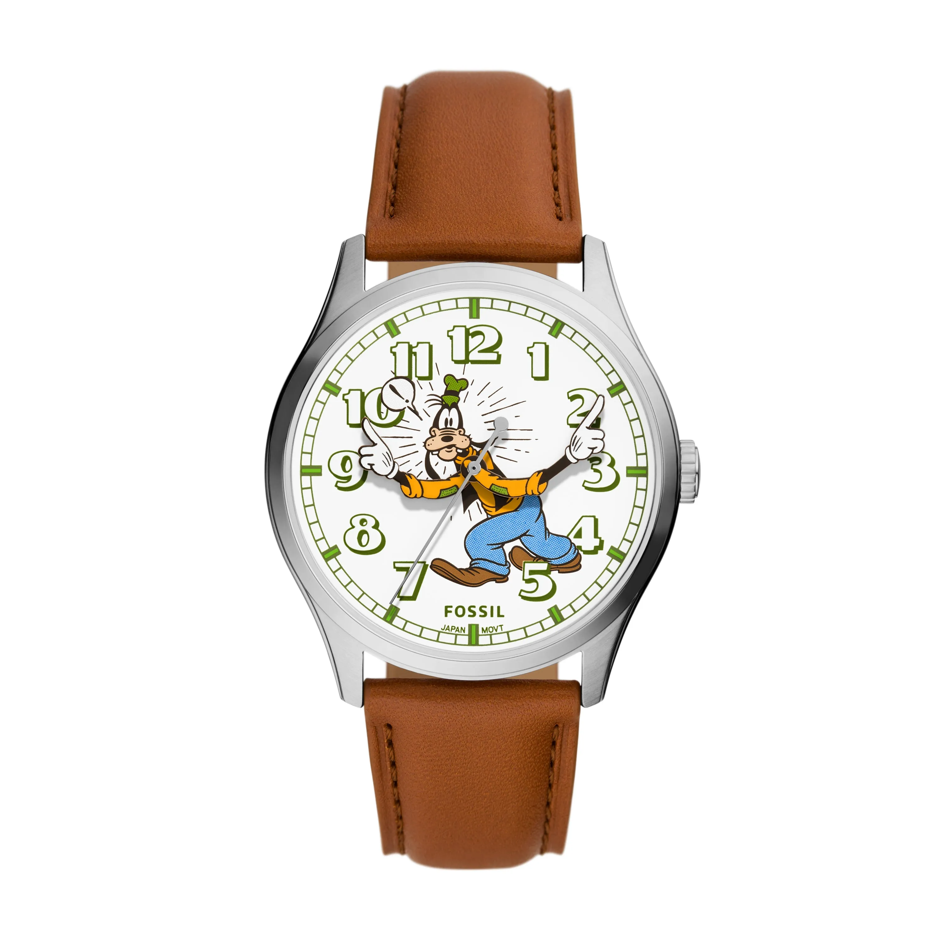 Disney x Fossil Special Edition Three-Hand Medium Brown Leather Watch