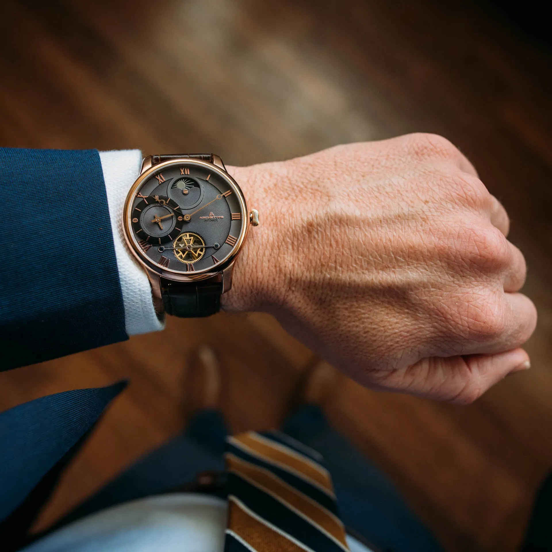 Dorian Automatic Rose Gold Gunmetal