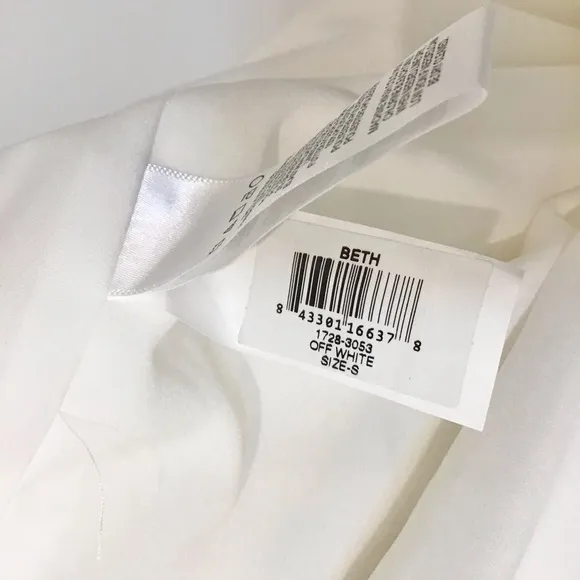 Dress The Population Beth Off White One Sleeve Dress Size S, EUC