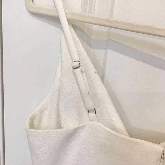 Dress The Population Beth Off White One Sleeve Dress Size S, EUC