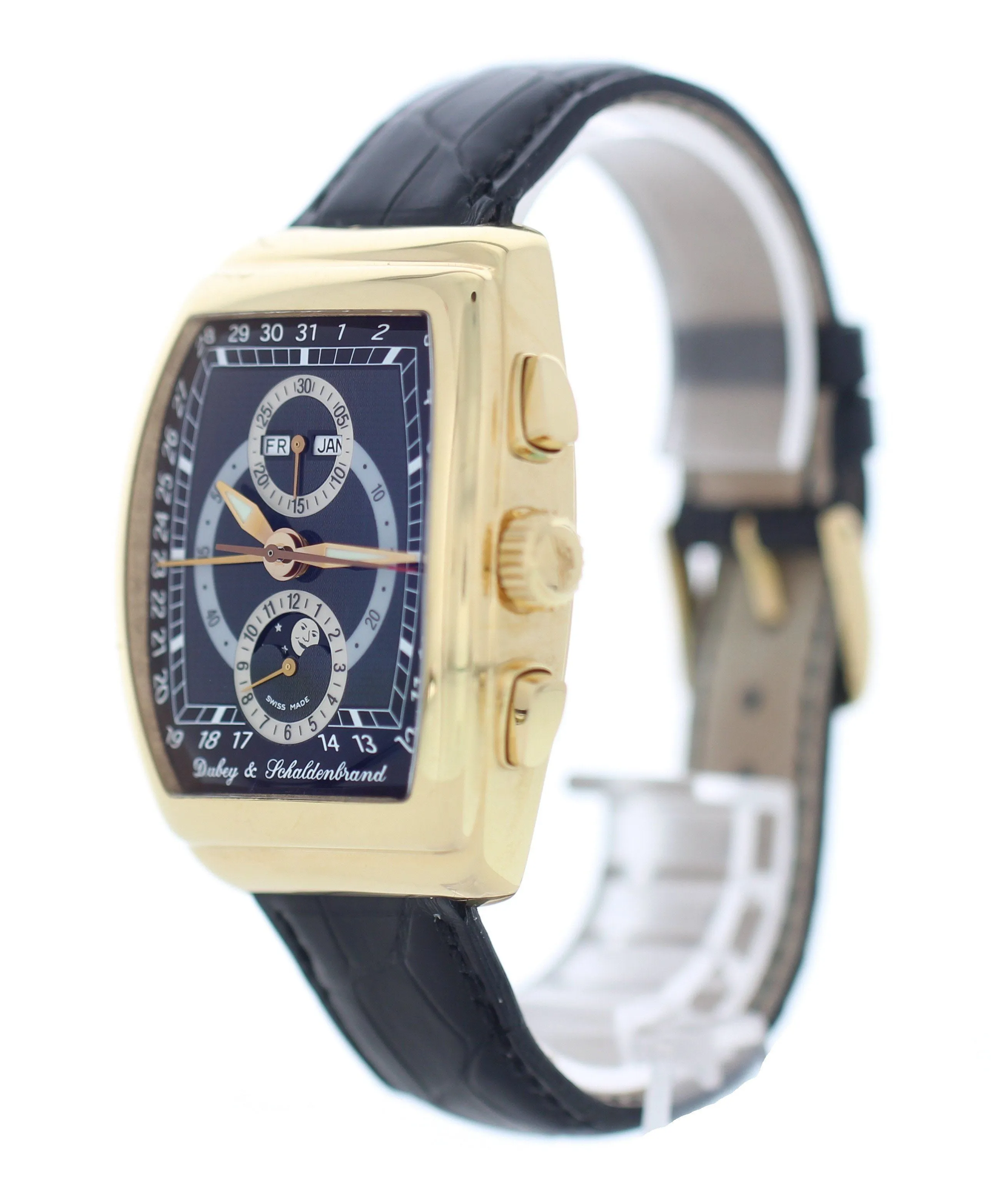 Dubey & Schaldenbrand Gran' Chrono Astro Moon Phase 18k Yellow Gold