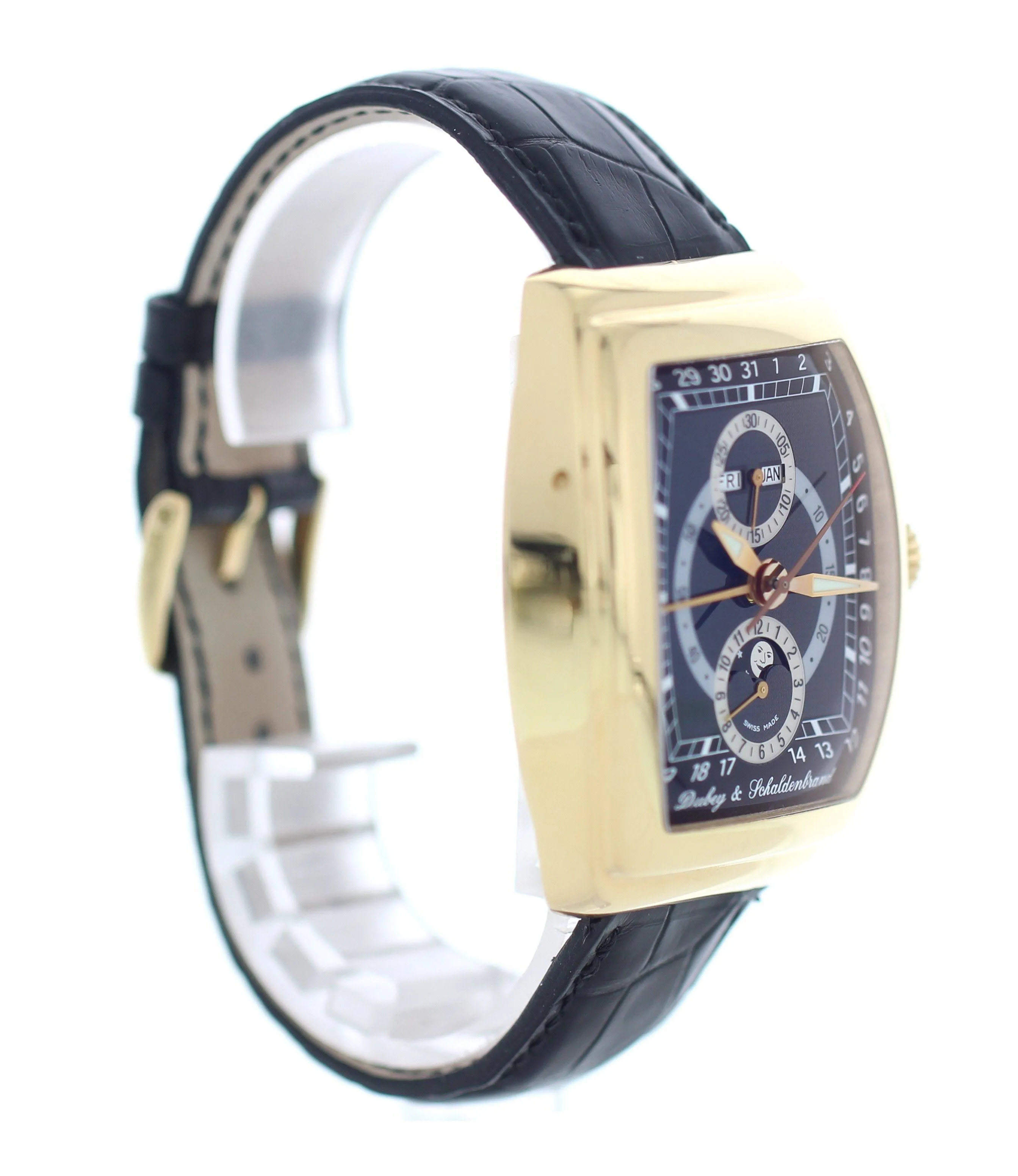 Dubey & Schaldenbrand Gran' Chrono Astro Moon Phase 18k Yellow Gold