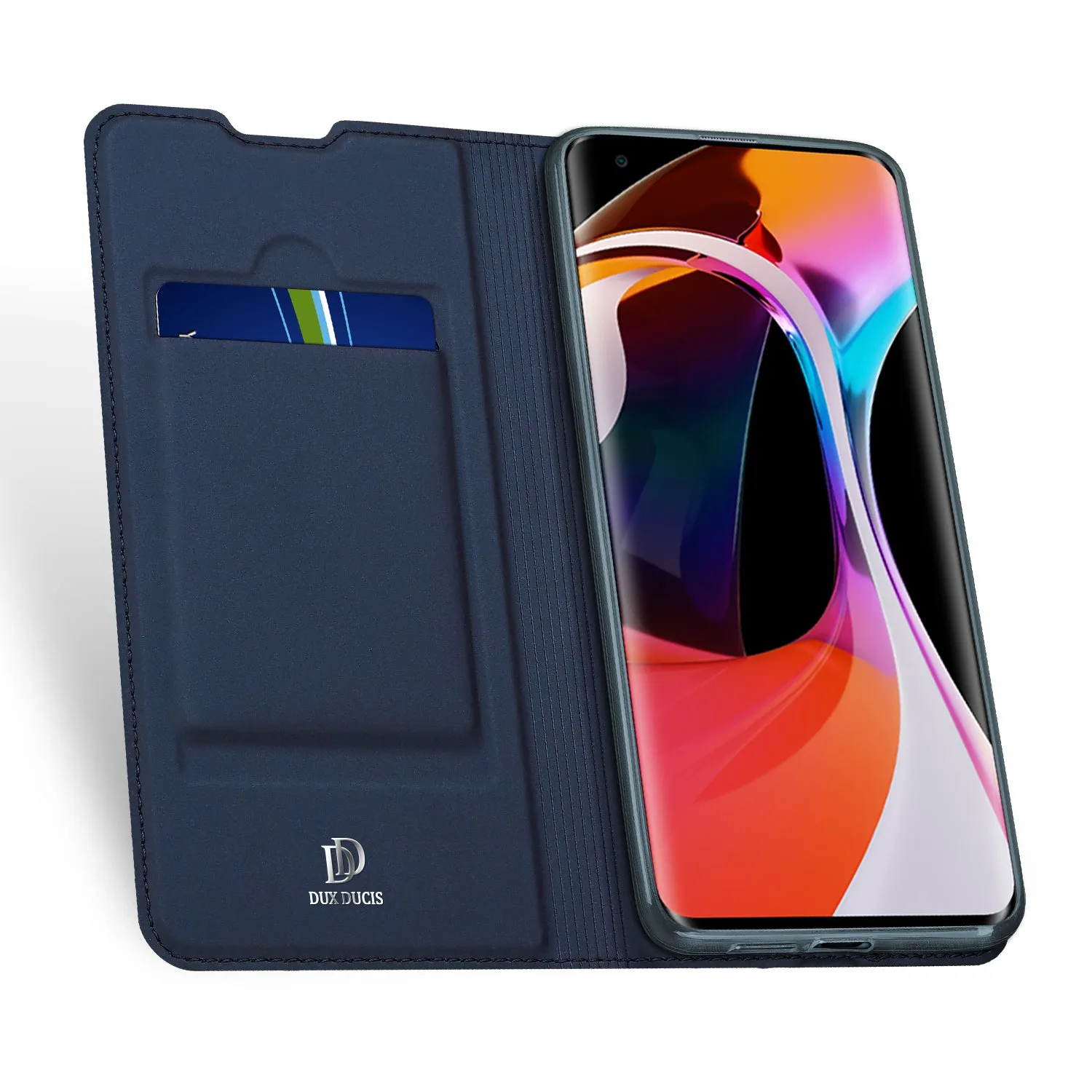 DUX DUCIS For XIAOMI 10/MI 10 Pro Fall Resistant Mobile Phone Cover Magnetic Leather Protective Case with Cards Slot Bracket Tyrant Gold