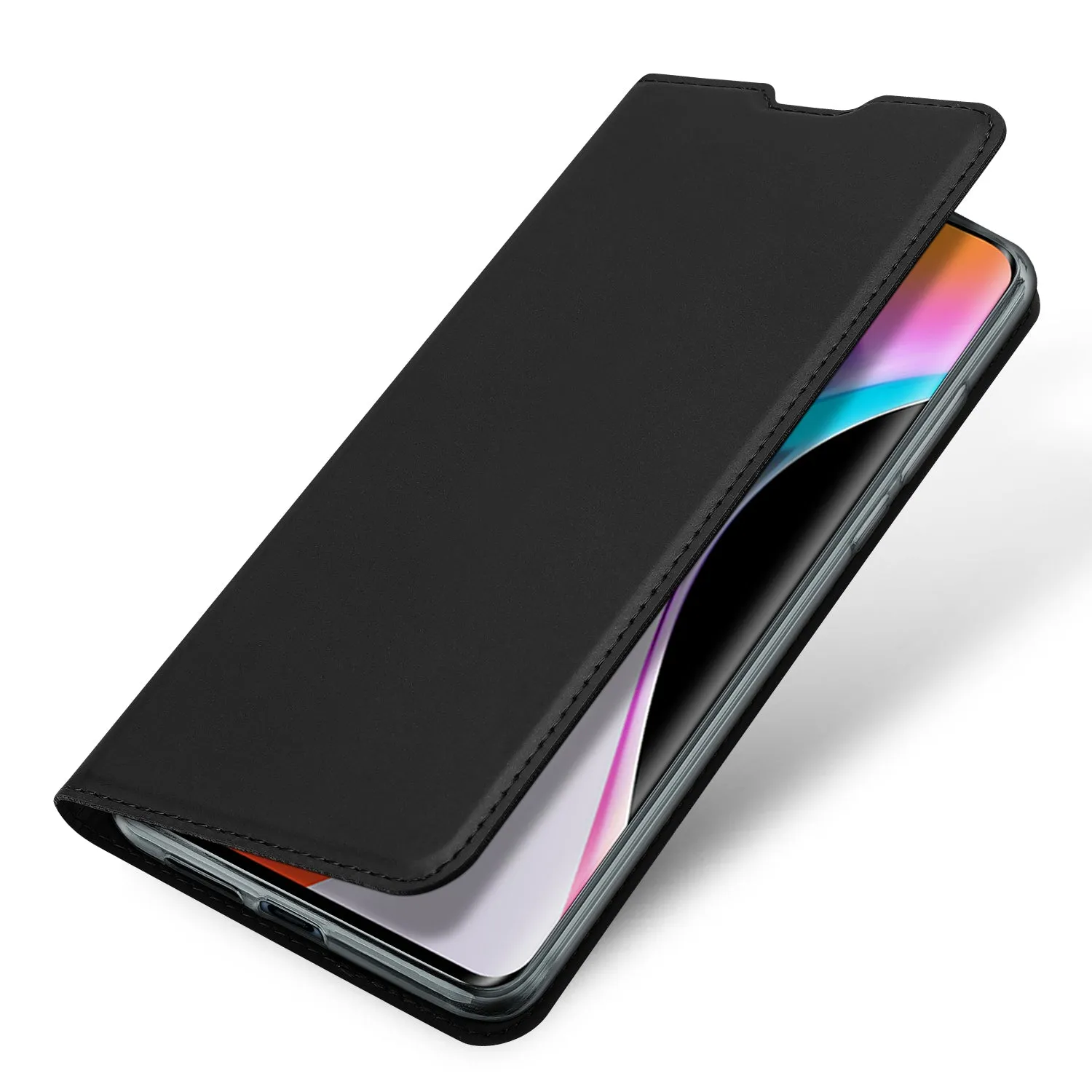 DUX DUCIS For XIAOMI 10/MI 10 Pro Fall Resistant Mobile Phone Cover Magnetic Leather Protective Case with Cards Slot Bracket Tyrant Gold