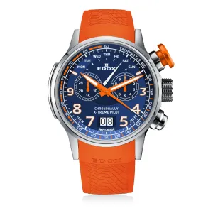 EDOX Men's Chronorally X-Treme Pilot Chronograph Watch