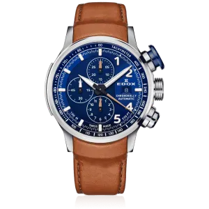 EDOX SWISS MADE 01129-TBUCBR-BUBR CHRONORALLY AUTOMATIC