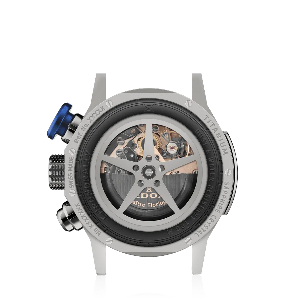 EDOX SWISS MADE 01129-TBUCBR-BUBR CHRONORALLY AUTOMATIC