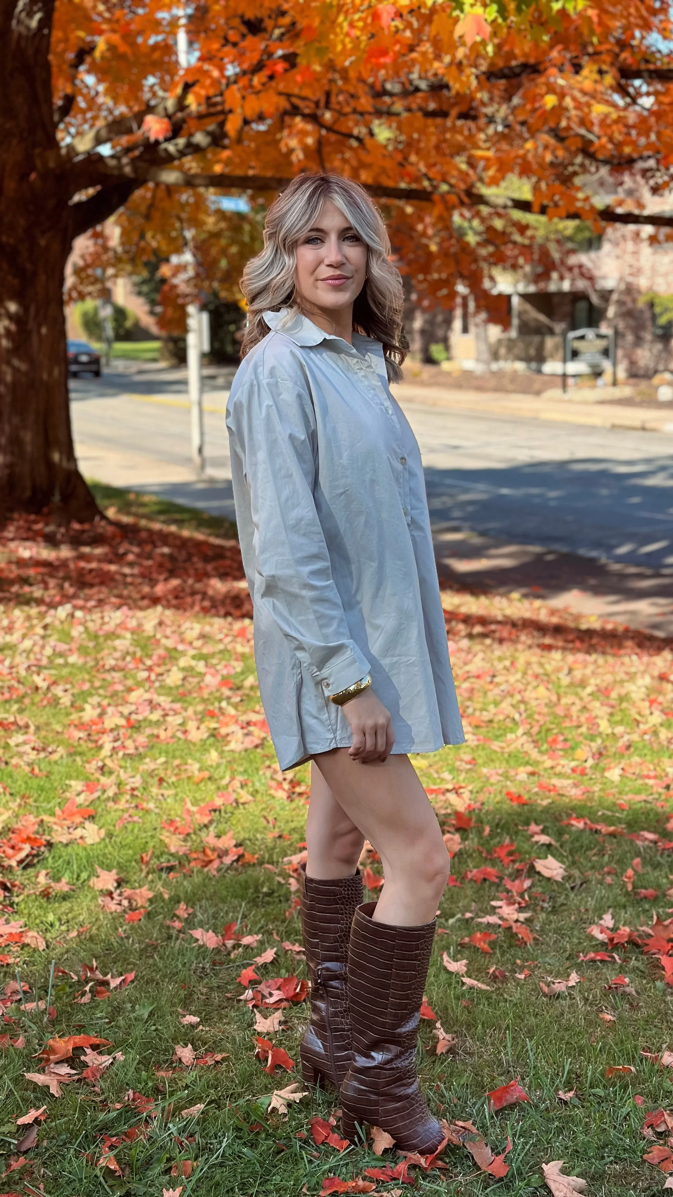 Elaina Grey Romper