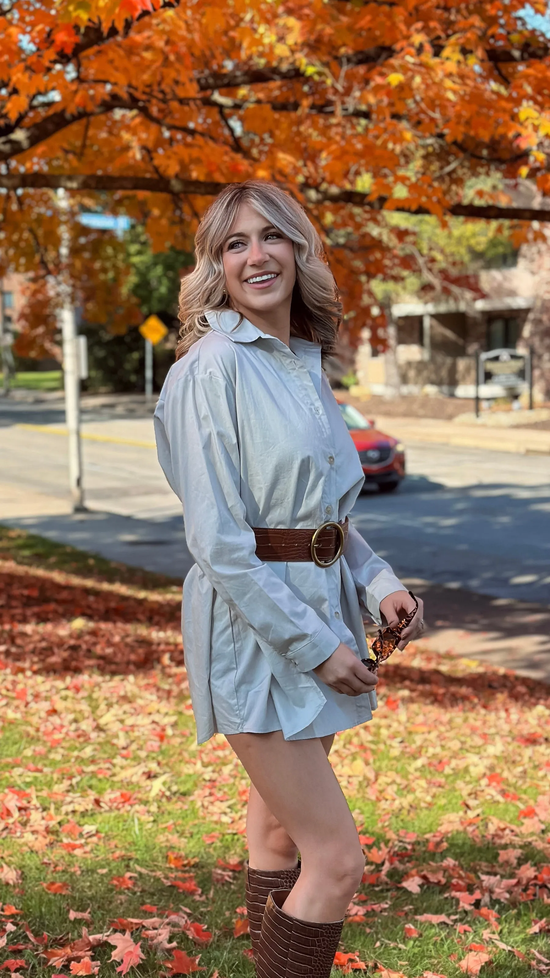 Elaina Grey Romper