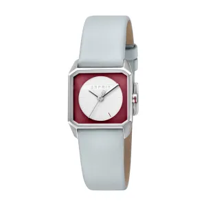 Esprit Ladies Stainless Steel Watch 2Tone Dial & Light Blue Leather Strap