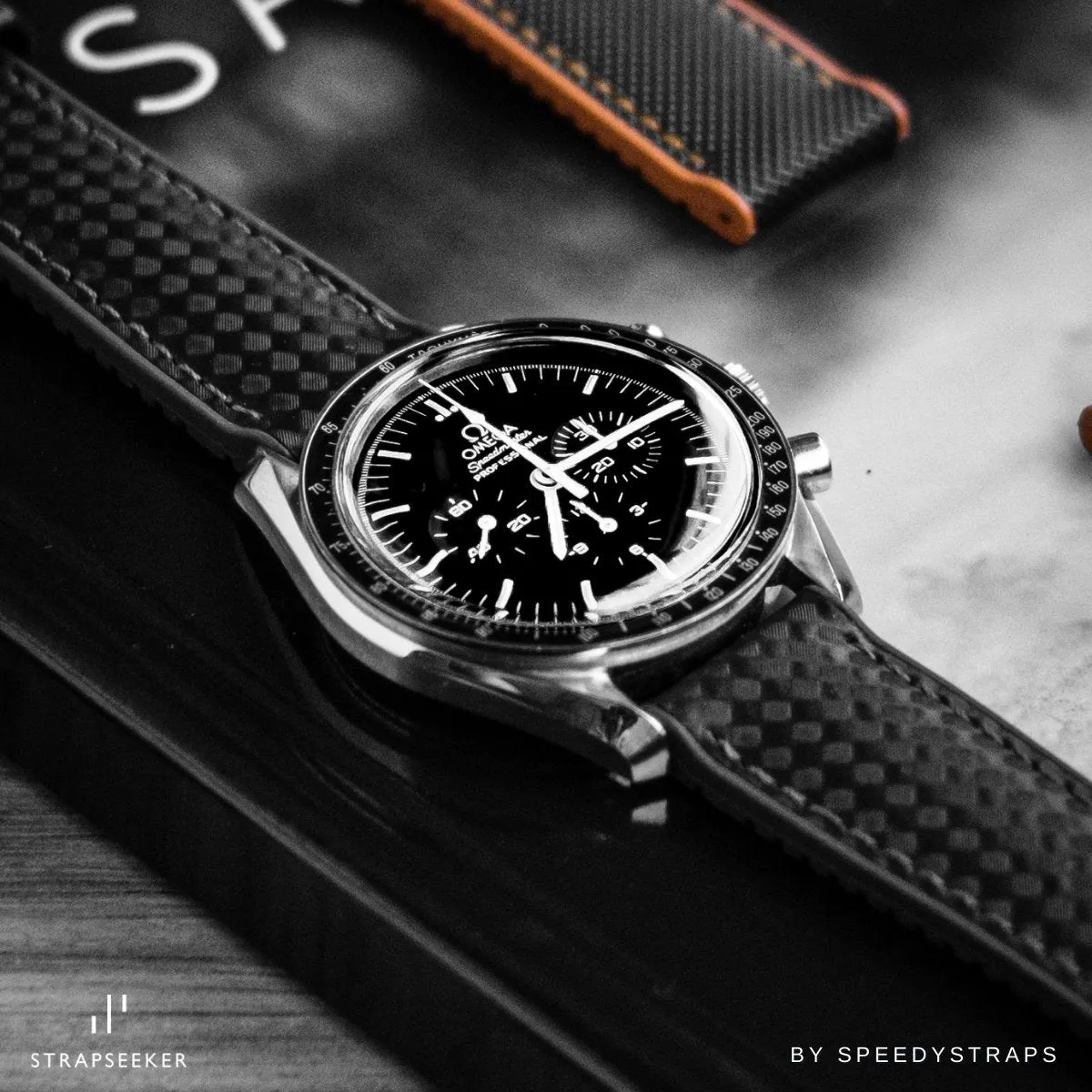 Ezra Leather Rubber Performance Hybrid Strap for IWC Pilot / Big Pilot - Red (8056)