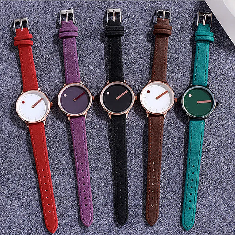 Fashion belt large dial women's watch