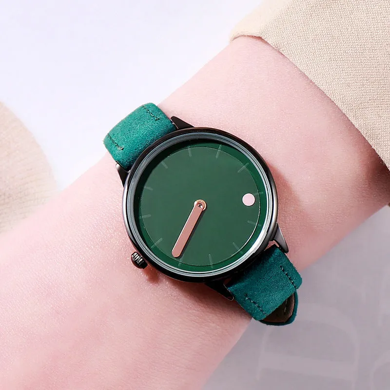 Fashion belt large dial women's watch