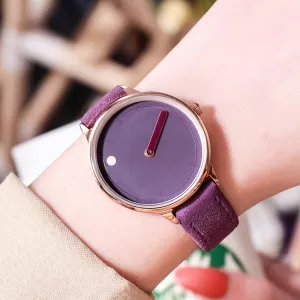 Fashion belt large dial women's watch