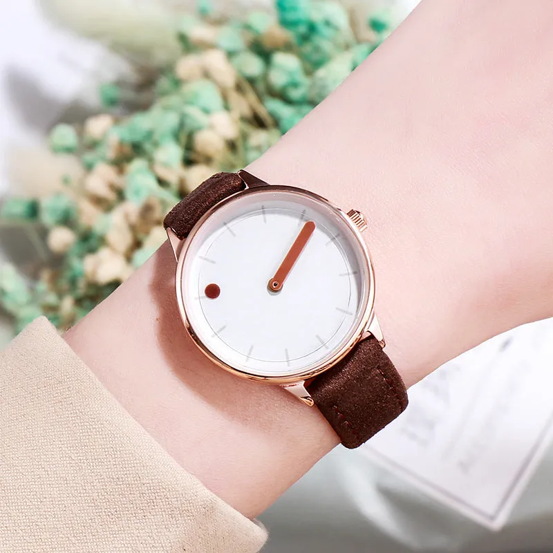 Fashion belt large dial women's watch