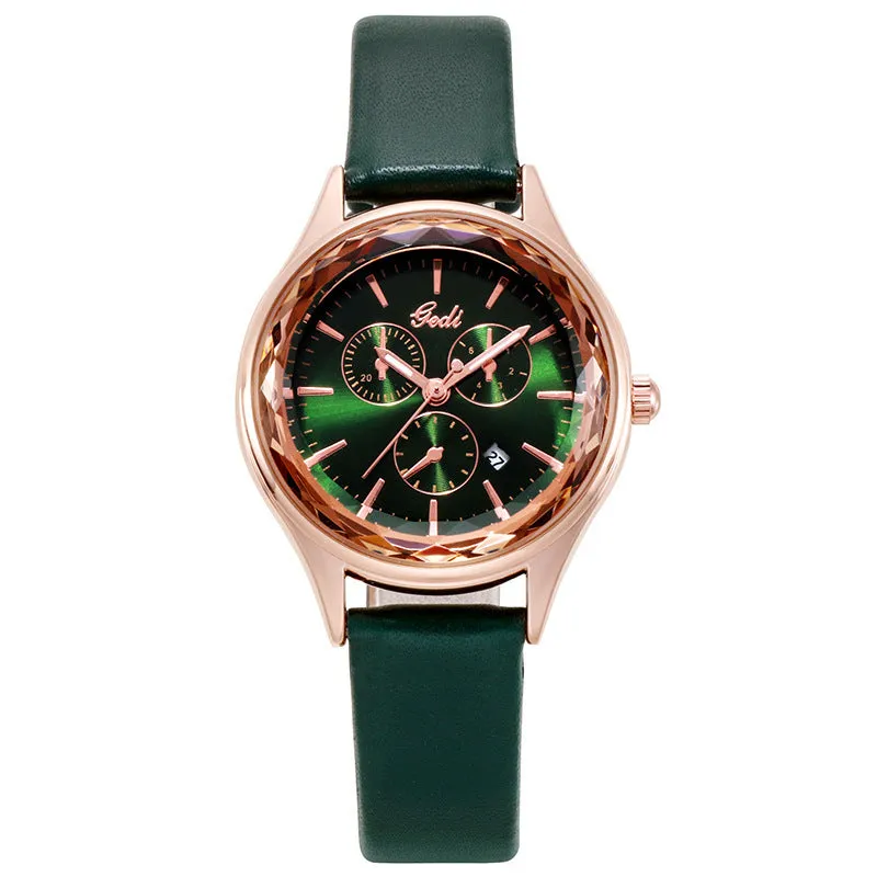 Fashion Calendar Leisure Belt Lady Watch