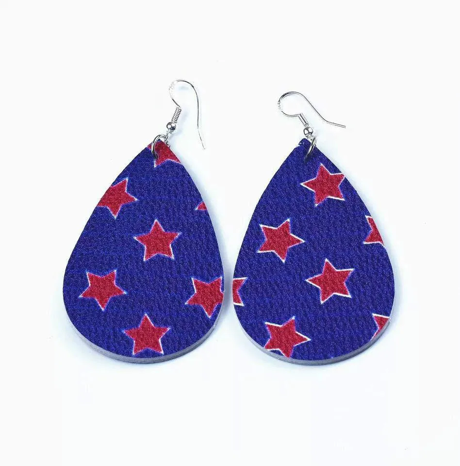 Fashion Flag Basketball Earrings