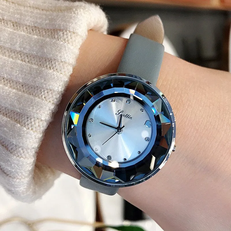 Fashion leather strap women's watches
