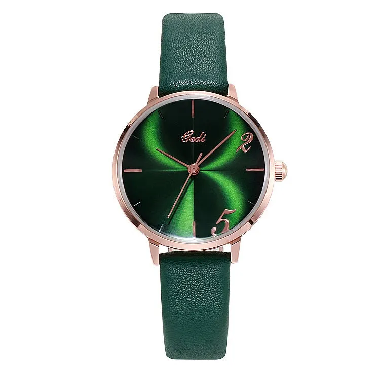 Fashion leather strap women's watches