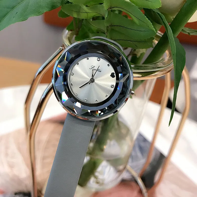 Fashion leather strap women's watches