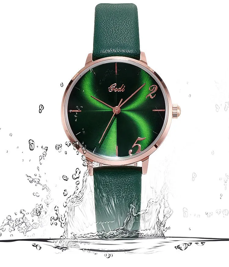Fashion leather strap women's watches