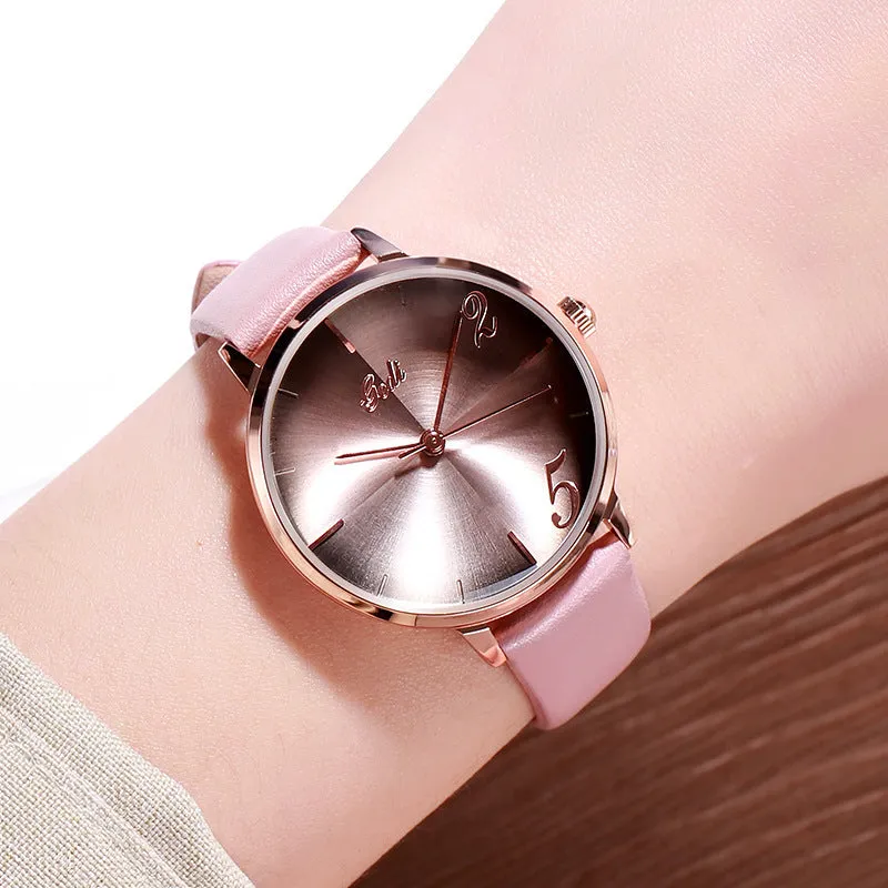 Fashion leather strap women's watches